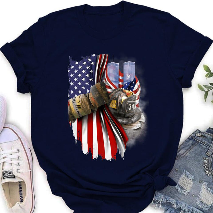 Personalized Fire Fighter Shirt/Hoodie - Gift Idea For 4th Of July Day