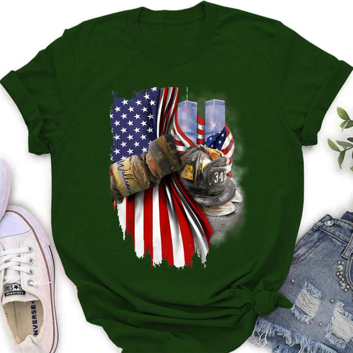 Personalized Fire Fighter Shirt/Hoodie - Gift Idea For 4th Of July Day