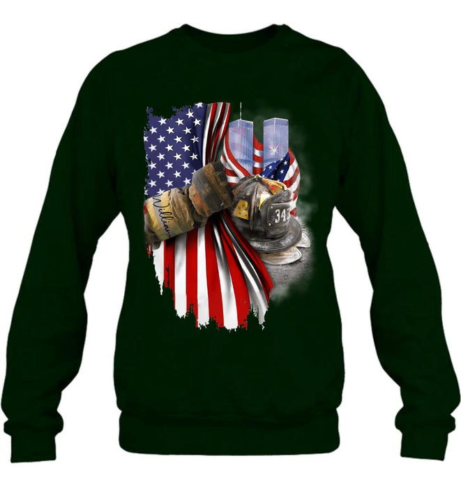 Personalized Fire Fighter Shirt/Hoodie - Gift Idea For 4th Of July Day