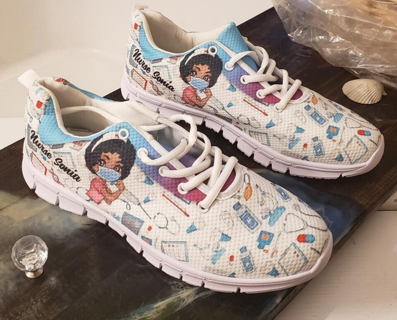 Personalized Nurse Sneakers - Gift Idea For Friend/Nurse/Birthday
