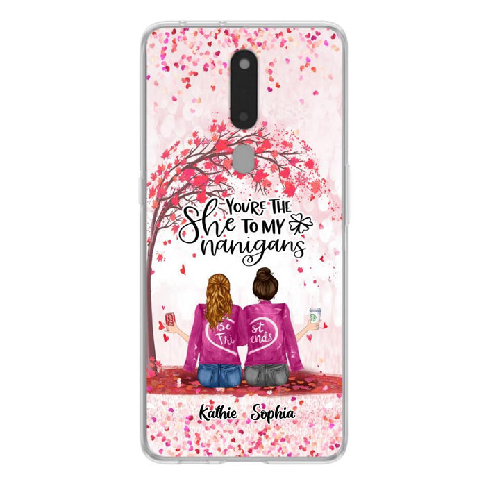 Personalized We Are Best Friends Phone Case - Gift Idea For Friends/Besties/Sisters - Up to 5 Girls - You're The She To My Nanigans - Case For Xiaomi, Oppo And Huawei