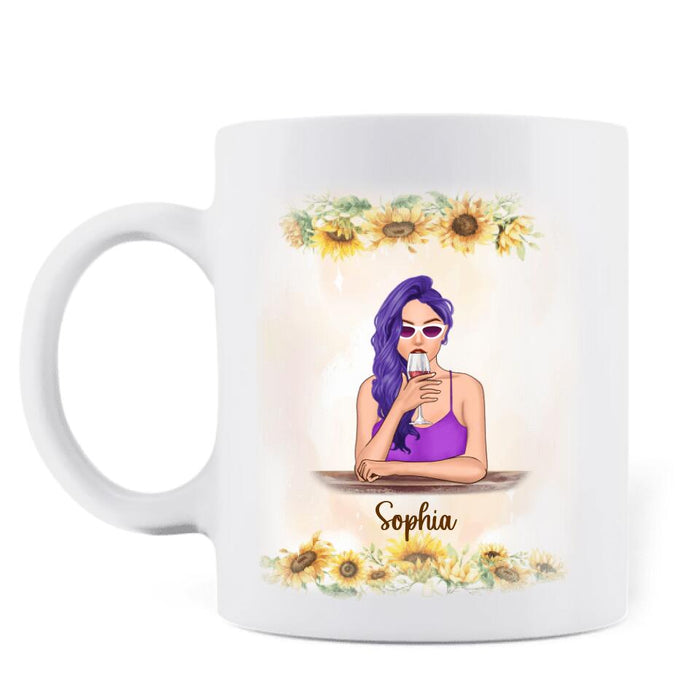 Personalized Girl Coffee Mug - Gift Idea For Best Friend/Sister - Sometimes You Forget You're Awesome