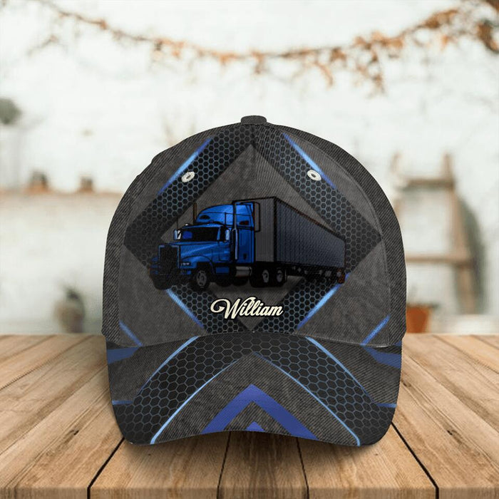 Personalized Truck Classic Cap - Gift Idea For Father/Husband/Trucker