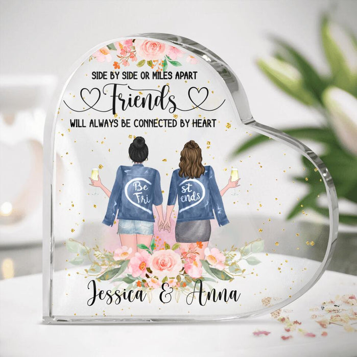 Personalized Besties Acrylic Plaque - Best Idea For Best Friends - Besties Are We And Forever We Will Be