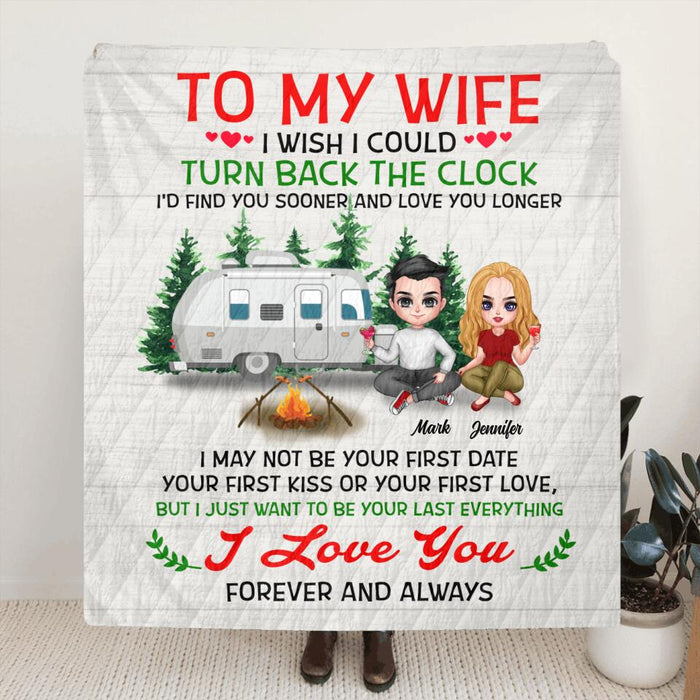 Personalized To My Wife Pillow Cover/Fleece Blanket/Quilt - Gift For Wife/Husband - I Love You Forever And Always