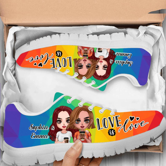 Personalized LGBT Sneakers - Gift for Couples, Lovers, Same Sex Couples