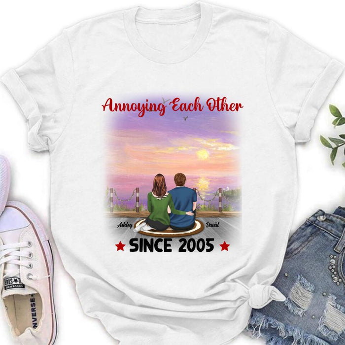 Personalized Annoying Couple T-Shirt - Gift Idea For Couple - Annoying Each Other For Valentine's Day