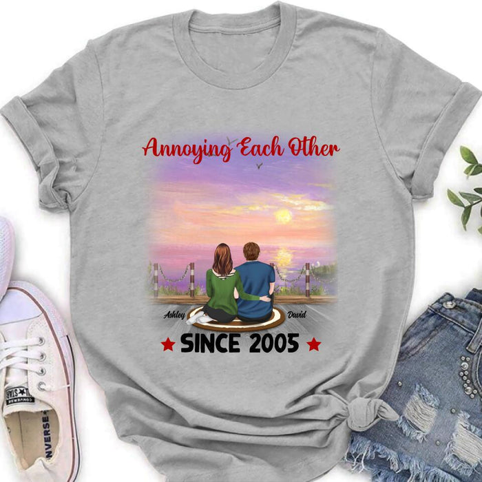 Personalized Annoying Couple T-Shirt - Gift Idea For Couple - Annoying Each Other For Valentine's Day