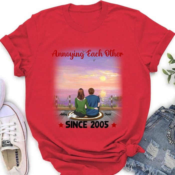 Personalized Annoying Couple T-Shirt - Gift Idea For Couple - Annoying Each Other For Valentine's Day