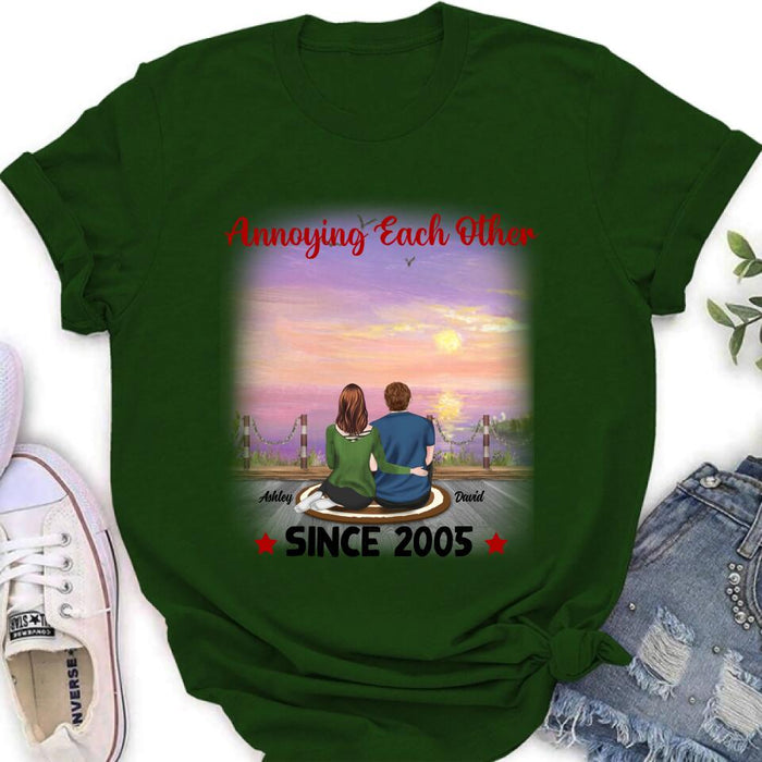 Personalized Annoying Couple T-Shirt - Gift Idea For Couple - Annoying Each Other For Valentine's Day