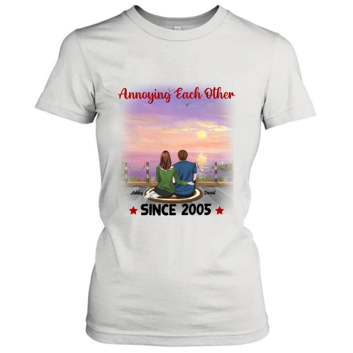 Personalized Annoying Couple T-Shirt - Gift Idea For Couple - Annoying Each Other For Valentine's Day