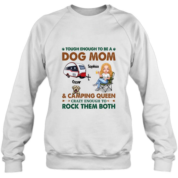 Personalized Camping With Dogs Shirt - Up to 5 Dogs - Best Gift For Dog Lovers - I Like Camping And Dogs And Maybe 3 People