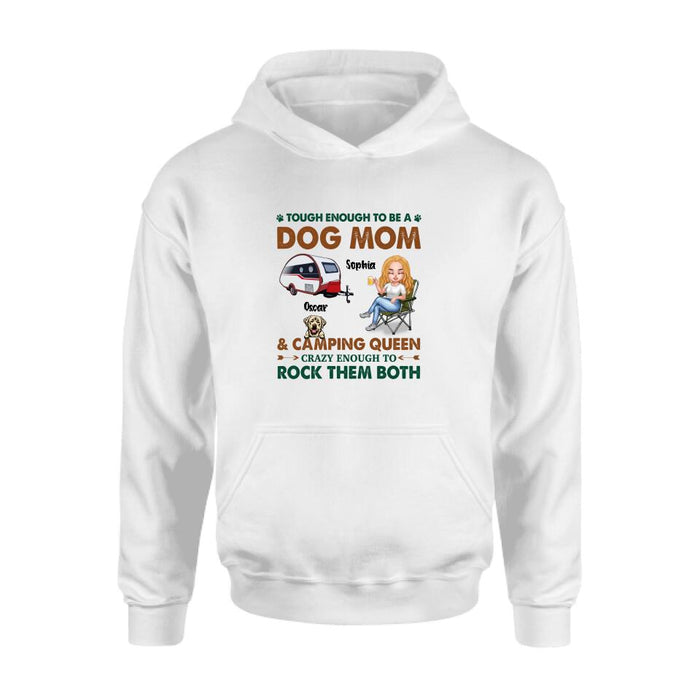 Personalized Camping With Dogs Shirt - Up to 5 Dogs - Best Gift For Dog Lovers - I Like Camping And Dogs And Maybe 3 People