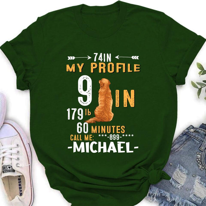 Personalized My Profile Shirt/Pullover Hoodie - Gift Idea For Man