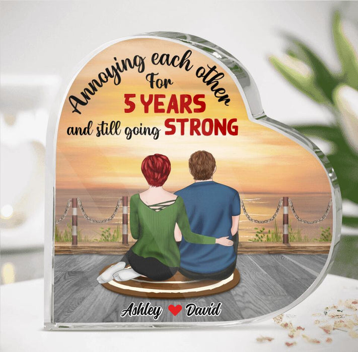 Personalized Couple Acrylic Plaque - Gift Idea For Couple - Annoying Each Other For Years And Still Going Strong