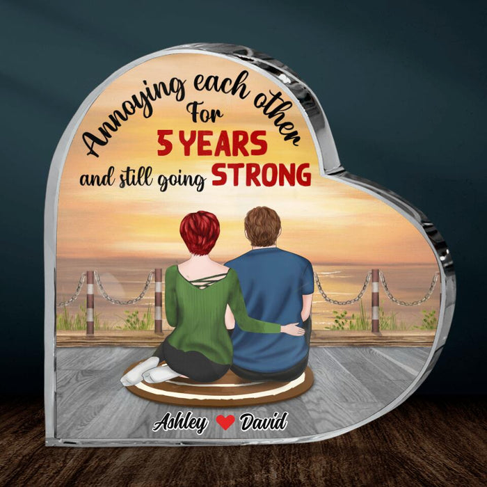 Personalized Couple Acrylic Plaque - Gift Idea For Couple - Annoying Each Other For Years And Still Going Strong