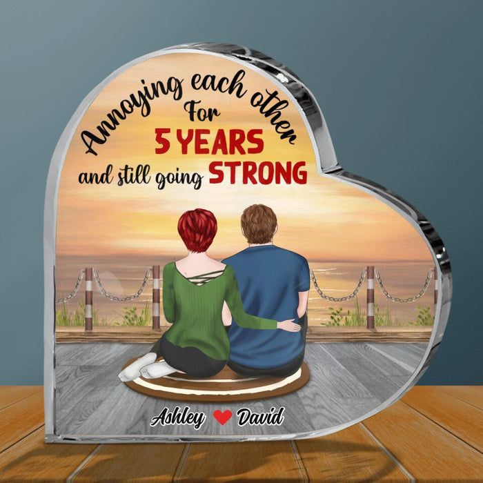 Personalized Couple Acrylic Plaque - Gift Idea For Couple - Annoying Each Other For Years And Still Going Strong