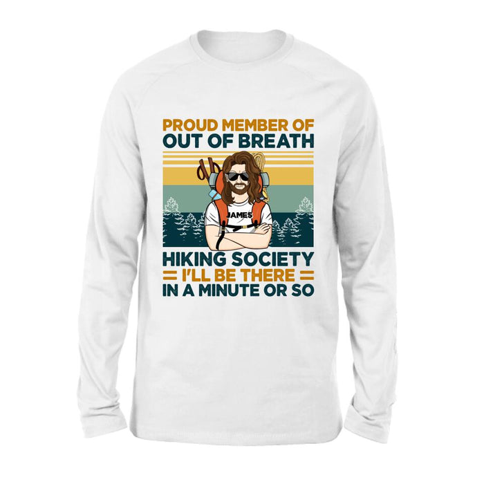 Personalized Hiking Shirt/Hoodie - Gift Idea For Hiking Lover - Out Of Breath Hiking Society