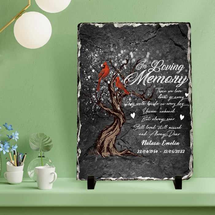 Personalized Vertical Lithograph - Memorial Best Gift Idea - They Walk Beside Us Everyday