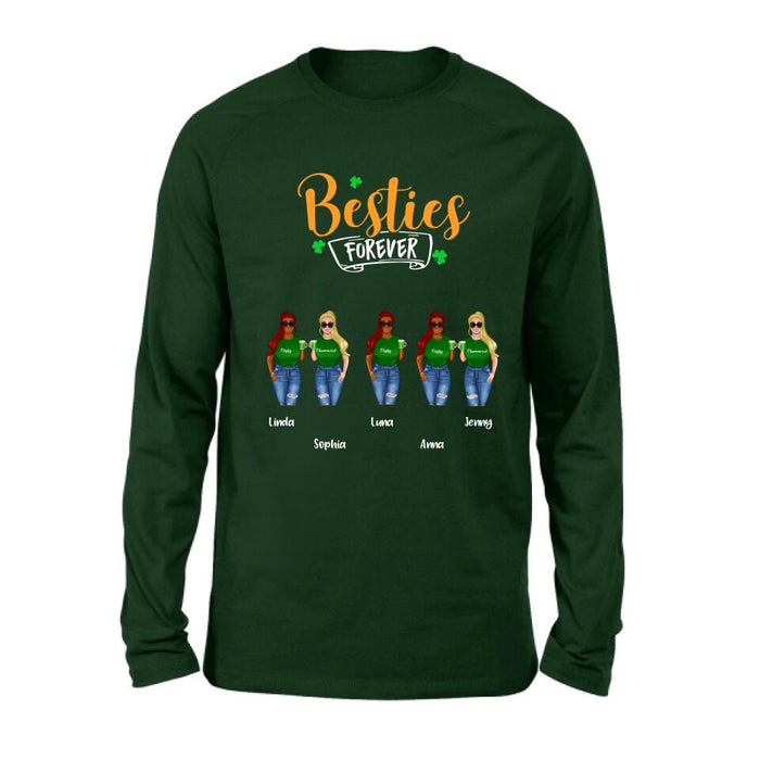 Personalized Drunker Half Shirt - Up to 5 People - Gift Idea For St Patrick's Day - She Is My Drunker Half