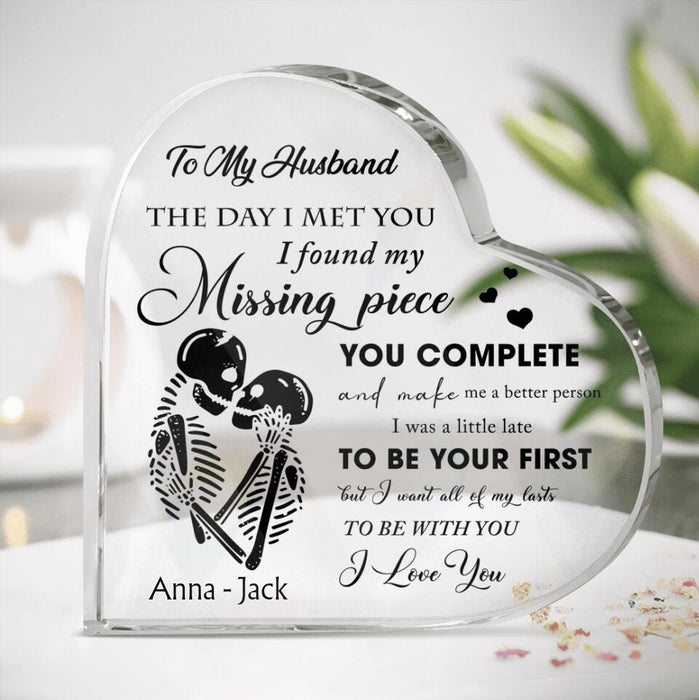 Personalized To My Husband Acrylic Plaque - Gift Idea For Couple - To My Husband