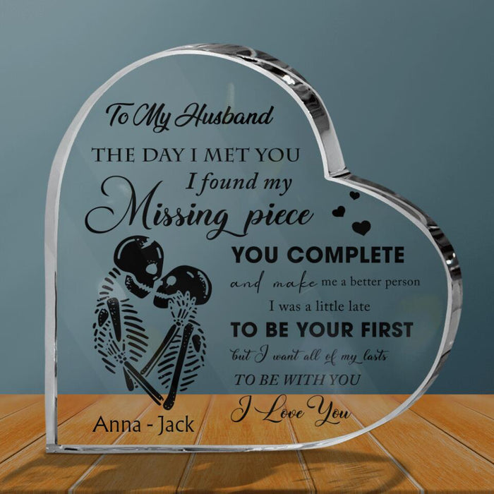 Personalized To My Husband Acrylic Plaque - Gift Idea For Couple - To My Husband