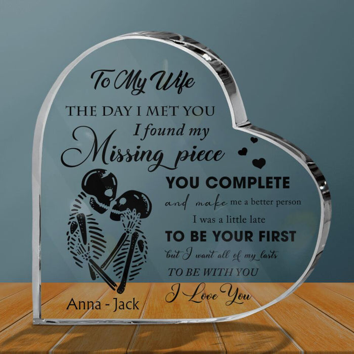 Personalized To My Wife Acrylic Plaque - Gift Idea For Couple - To My Wife
