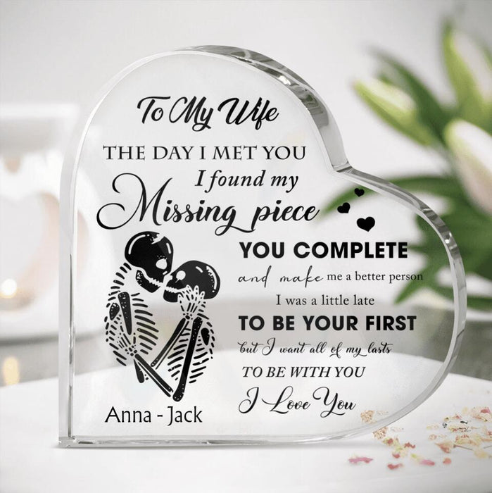 Personalized To My Wife Acrylic Plaque - Gift Idea For Couple - To My Wife