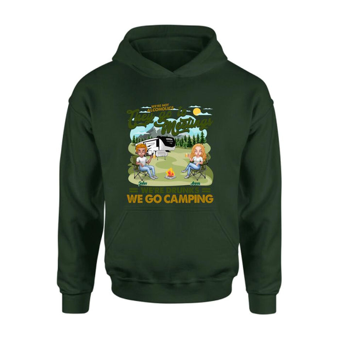 Personalized Camping Friend Shirt/Pullover Hoodie - Up to 6 People - Gift Idea For Friends/Camping Lover - We're Like A Really Small Gang