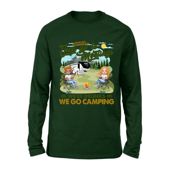 Personalized Camping Friend Shirt/Pullover Hoodie - Up to 6 People - Gift Idea For Friends/Camping Lover - We're Like A Really Small Gang
