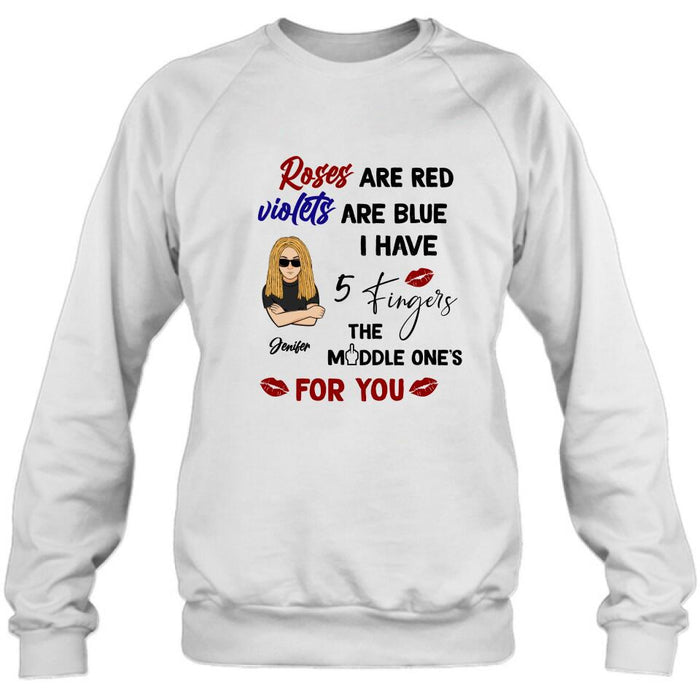 Personalized Unisex T-shirt/Sweatshirt/Long Sleeve/Hoodie - Gift Idea For Birthday - Roses Are Red, Violets Are Blue