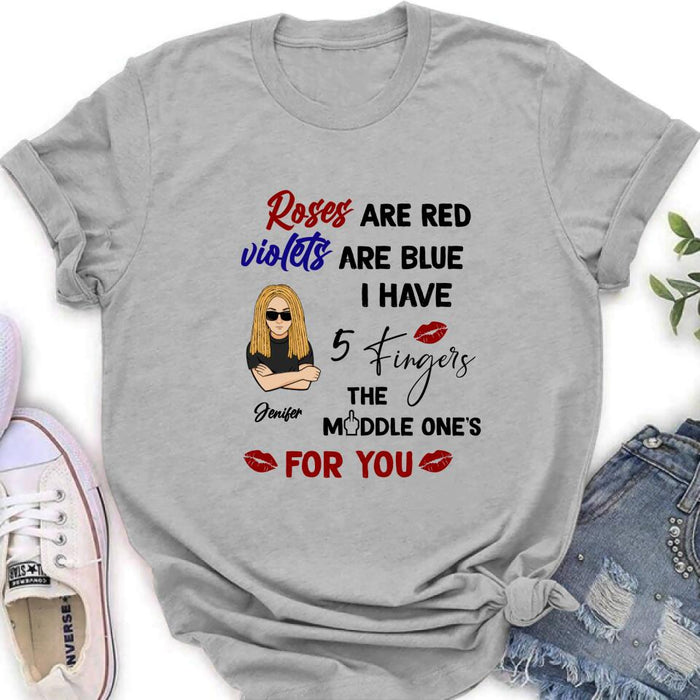 Personalized Unisex T-shirt/Sweatshirt/Long Sleeve/Hoodie - Gift Idea For Birthday - Roses Are Red, Violets Are Blue