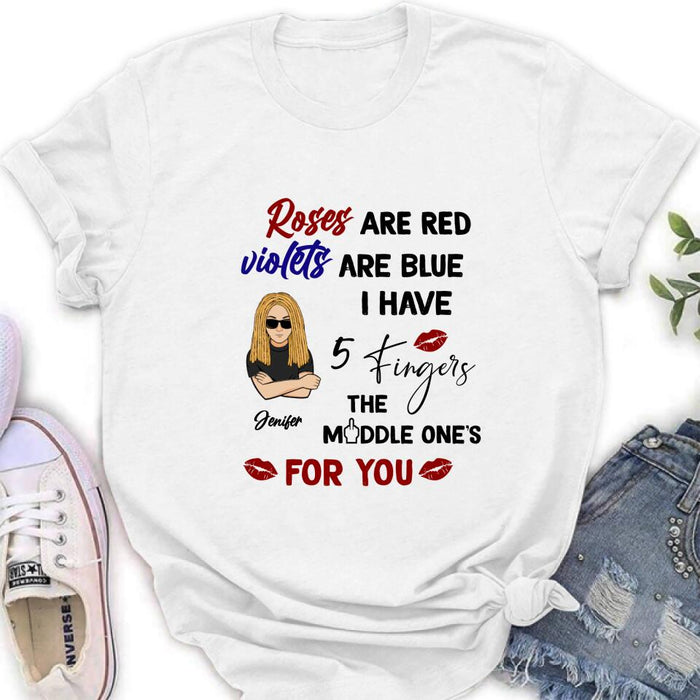 Personalized Unisex T-shirt/Sweatshirt/Long Sleeve/Hoodie - Gift Idea For Birthday - Roses Are Red, Violets Are Blue
