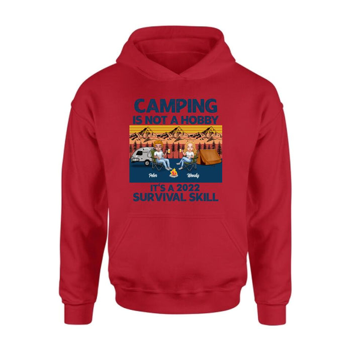 Personalized Camping Unisex T-shirt/Hoodie/Sweatshirt/Long Sleeve - Gift For Couple/ Single/ Camping Lovers - Camping Is Not A Hobby