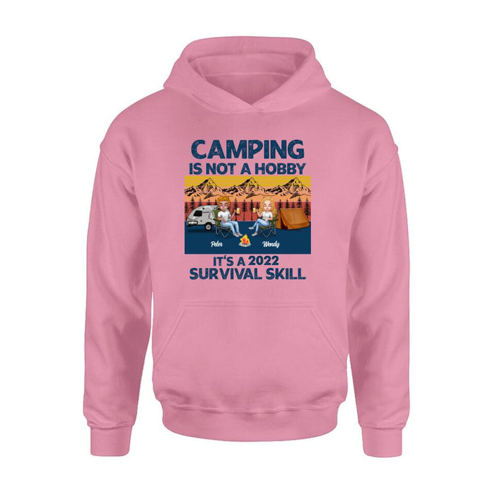 Personalized Camping Unisex T-shirt/Hoodie/Sweatshirt/Long Sleeve - Gift For Couple/ Single/ Camping Lovers - Camping Is Not A Hobby