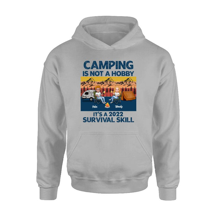 Personalized Camping Unisex T-shirt/Hoodie/Sweatshirt/Long Sleeve - Gift For Couple/ Single/ Camping Lovers - Camping Is Not A Hobby