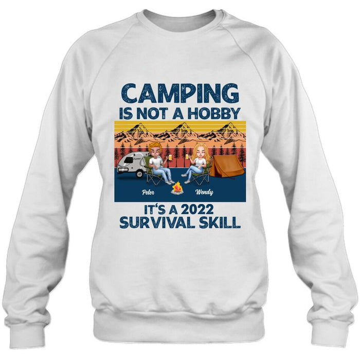 Personalized Camping Unisex T-shirt/Hoodie/Sweatshirt/Long Sleeve - Gift For Couple/ Single/ Camping Lovers - Camping Is Not A Hobby