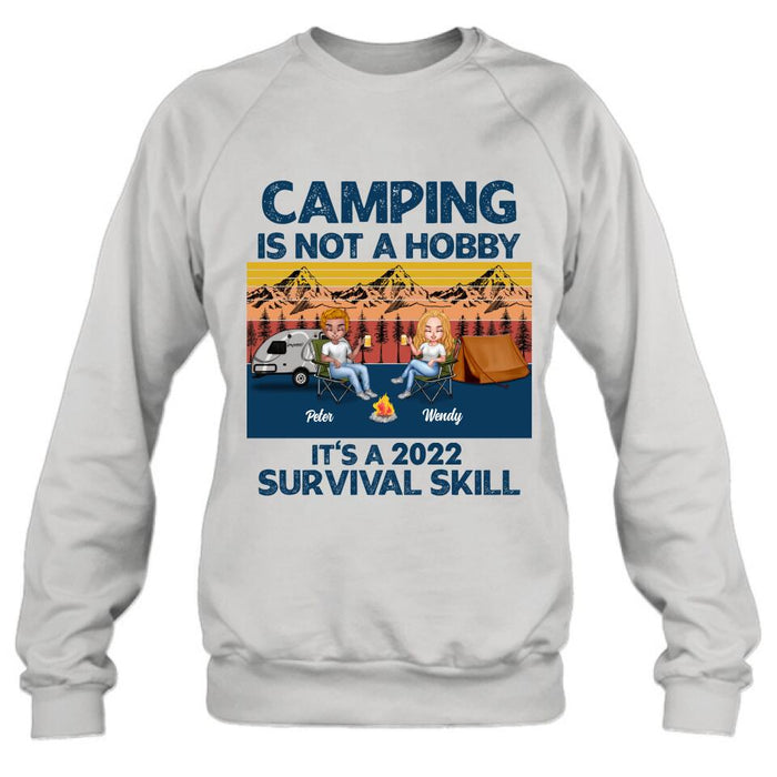 Personalized Camping Unisex T-shirt/Hoodie/Sweatshirt/Long Sleeve - Gift For Couple/ Single/ Camping Lovers - Camping Is Not A Hobby
