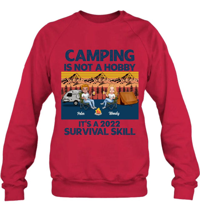 Personalized Camping Unisex T-shirt/Hoodie/Sweatshirt/Long Sleeve - Gift For Couple/ Single/ Camping Lovers - Camping Is Not A Hobby