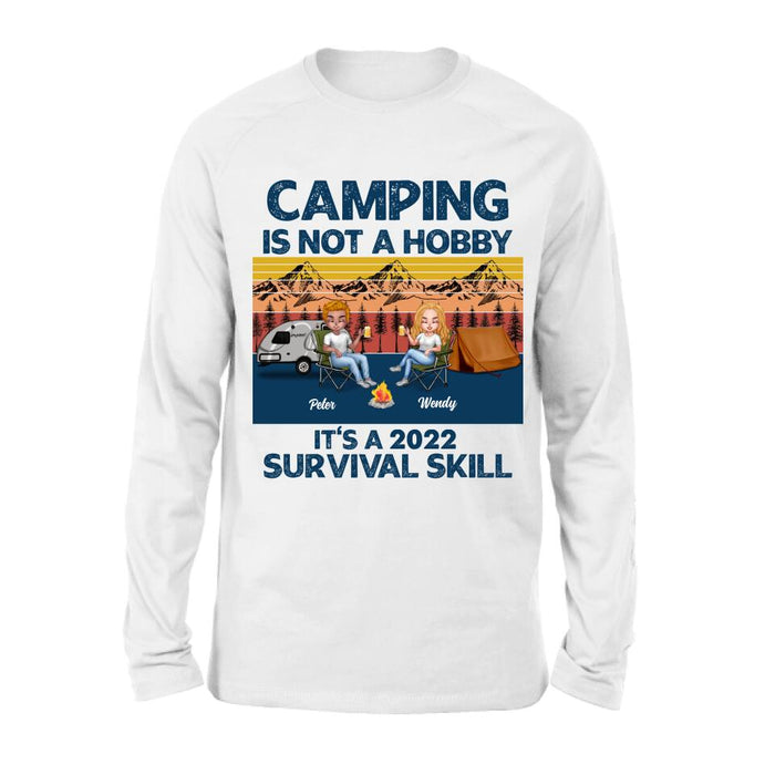 Personalized Camping Unisex T-shirt/Hoodie/Sweatshirt/Long Sleeve - Gift For Couple/ Single/ Camping Lovers - Camping Is Not A Hobby