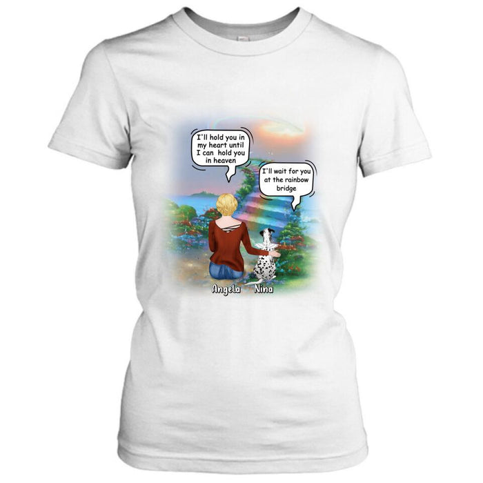 Personalized Memorial Dog Shirt - Up to 4 Dogs - Memorial Gift For Dog Lovers