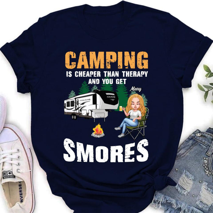 Personalized Camping Shirt - Up to 4 People - Best Gift For Camping Lovers
