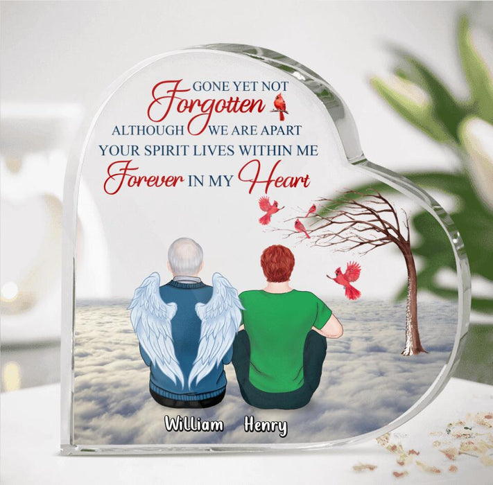 Personalized Memorial Family Acrylic Plaque - Memorial Gift For Family - Up to 4 People - Those We Love Don't Go Away