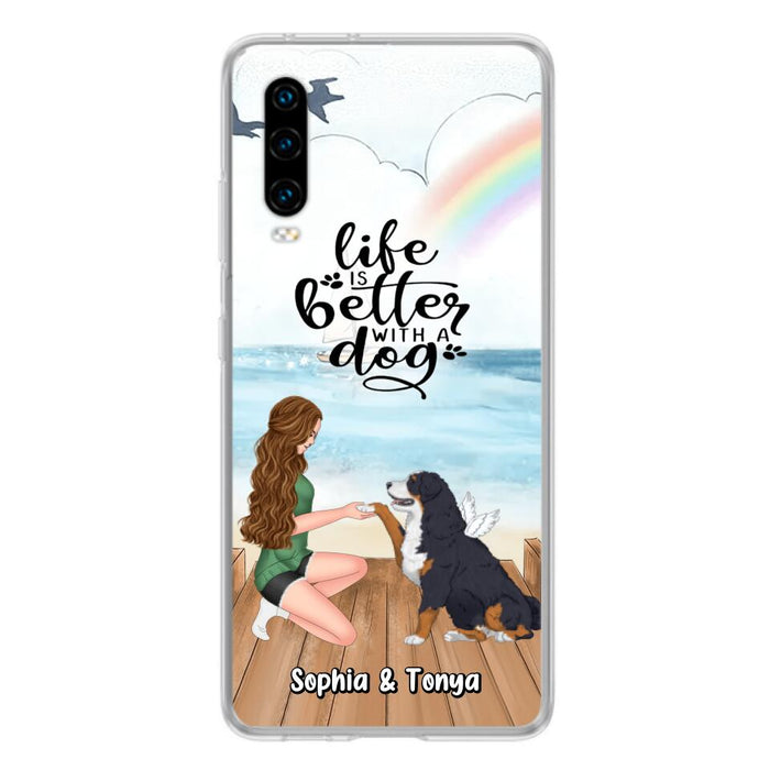 Custom Personalized Dog Mom Phone Case - Gift Idea For Dog Lovers - Life Is Better With A Dog - Case for Xiaomi, Huawei & Oppo