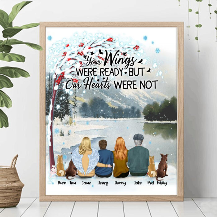 Personalized Pet Mom Dad Poster - Best Gift For Family - Your Wings Were Ready But Our Hearts Were Not