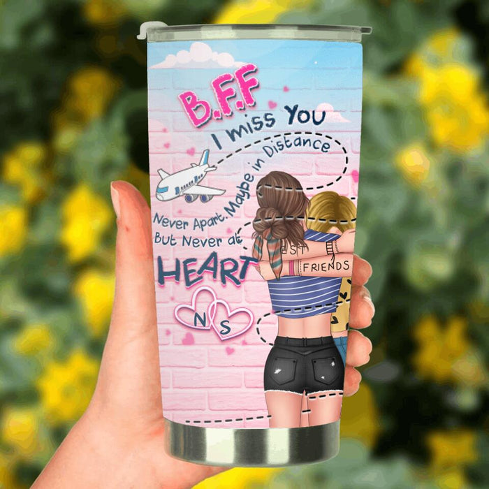 Personalized Friends Tumbler - Gift Idea For Long Distance Best Friends - I Miss You
