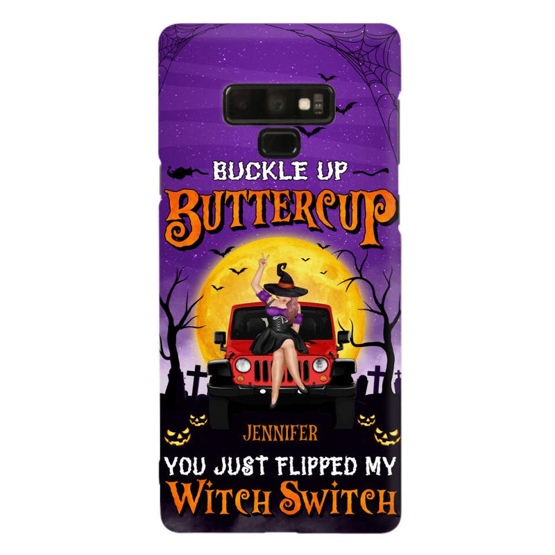 Custom Personalized Off-road Witch Phone Case - Halloween Gift Idea For Friends/Off-road Lovers - Case for iPhone & Samsung