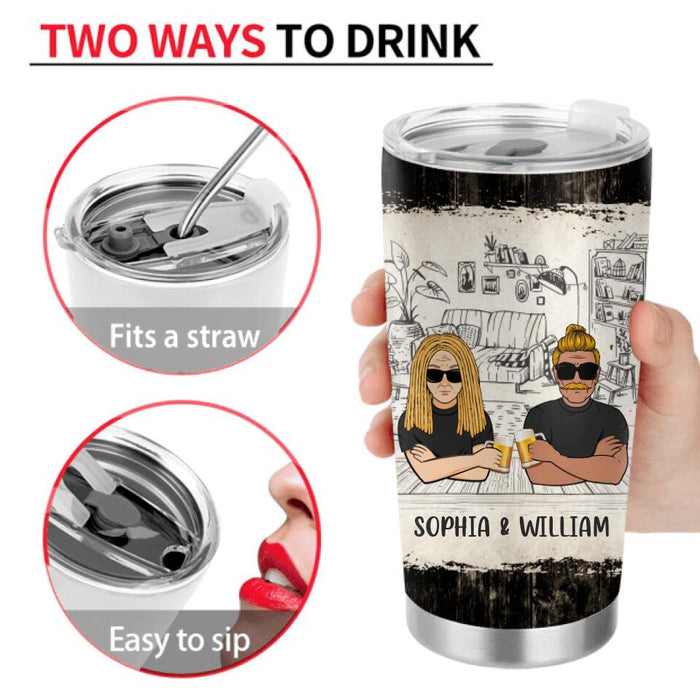 Personalized Funny Couple Tumbler - Gift Idea For Couple/Husband From Wife - I Asked My Husband To Do One Thing