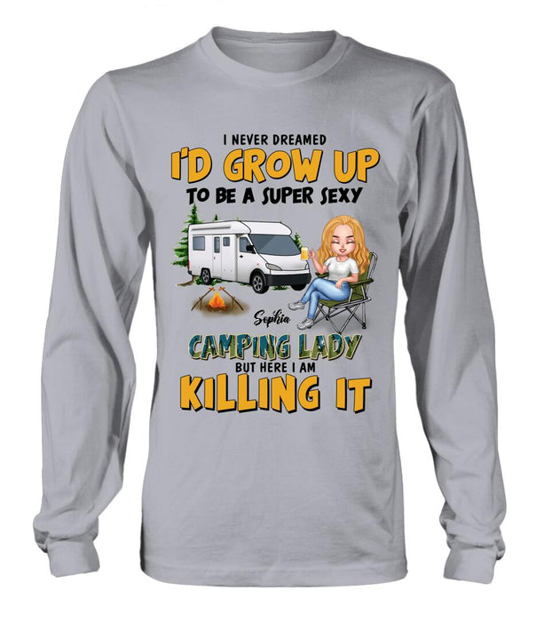 Personalized Camping Queen Shirt - Gift Idea For Camping Lover - Camping Queen Classy Sassy And A Bit Smart Assy