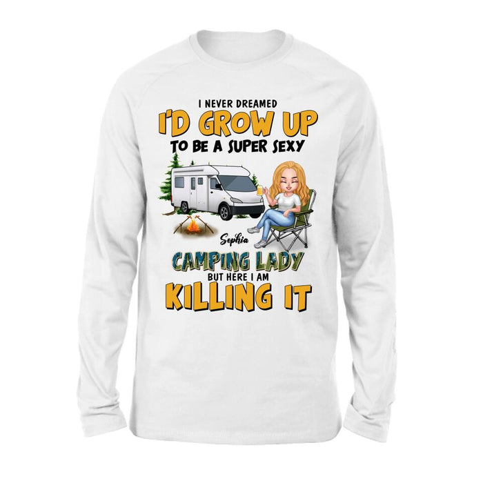 Personalized Camping Queen Shirt - Gift Idea For Camping Lover - Camping Queen Classy Sassy And A Bit Smart Assy